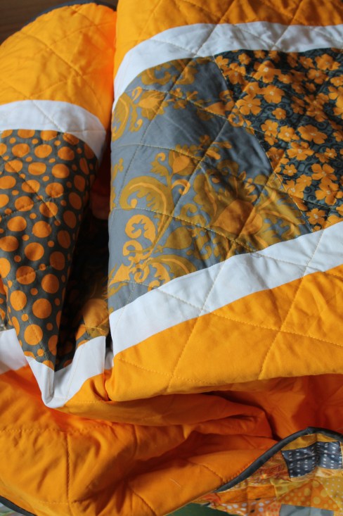 Detail of the back of the quilt