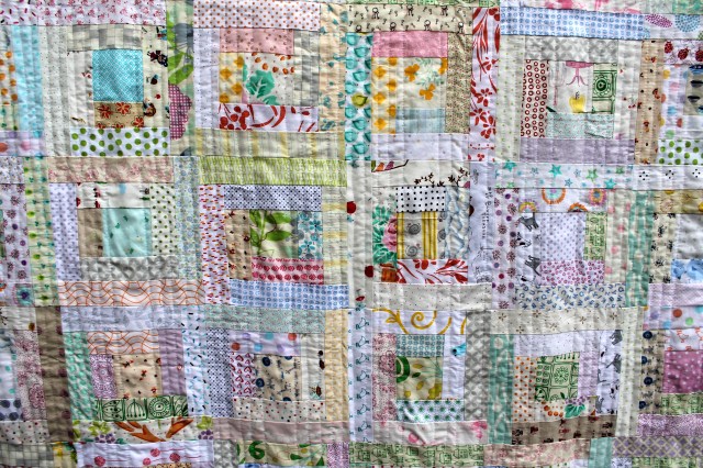 finished quilt detail