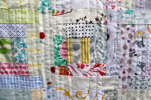 log cabin block detail