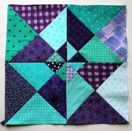 double pinwheel finished block
