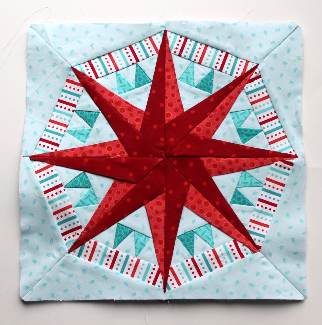 Finished paper piecing star 12