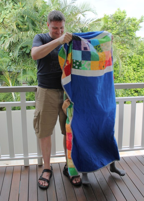 trauma for photographing the quilt