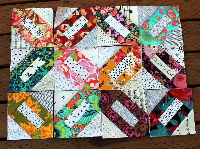 floral cracker quilt wip