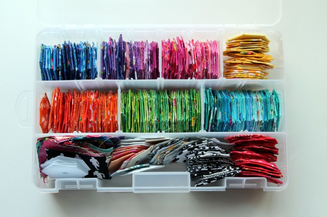 hexagons completed and sored