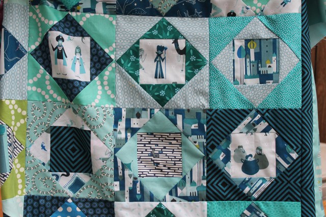 1001 Peeps square in square quilt top