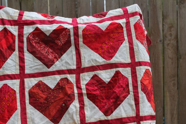 heart quilt top