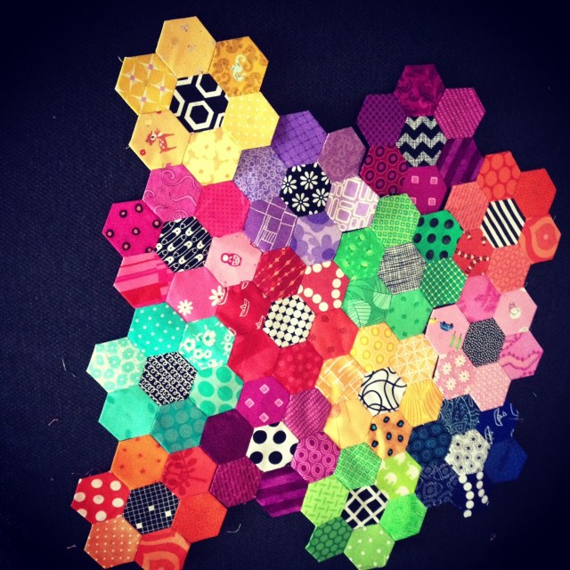bright scrap hexagon 