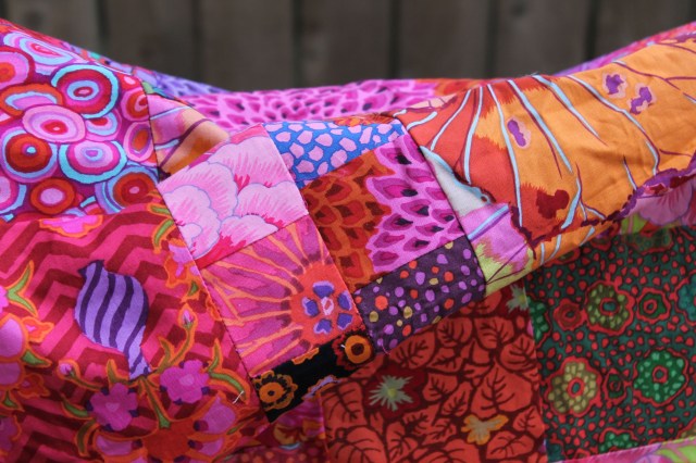 Kaffe Fassett floral quilt top... circa 2008