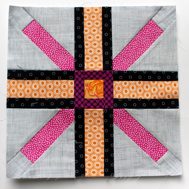 finished paper piecing block