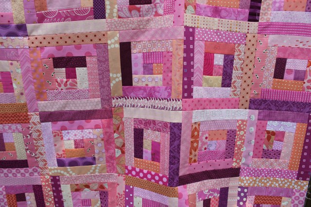 blush quilt detail