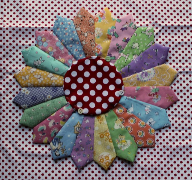 3.  Red & white dot back