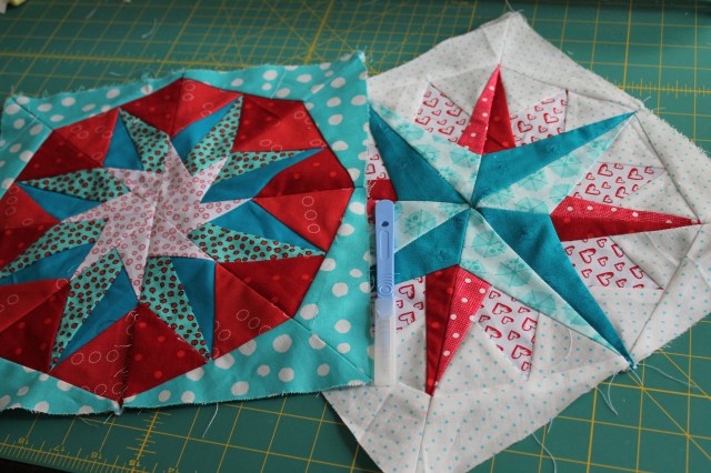 paper pieced star blocks