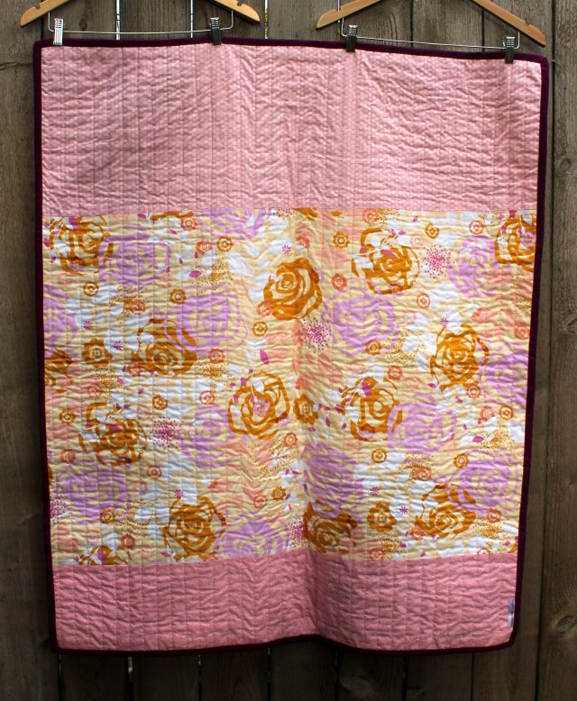 blush quilt back
