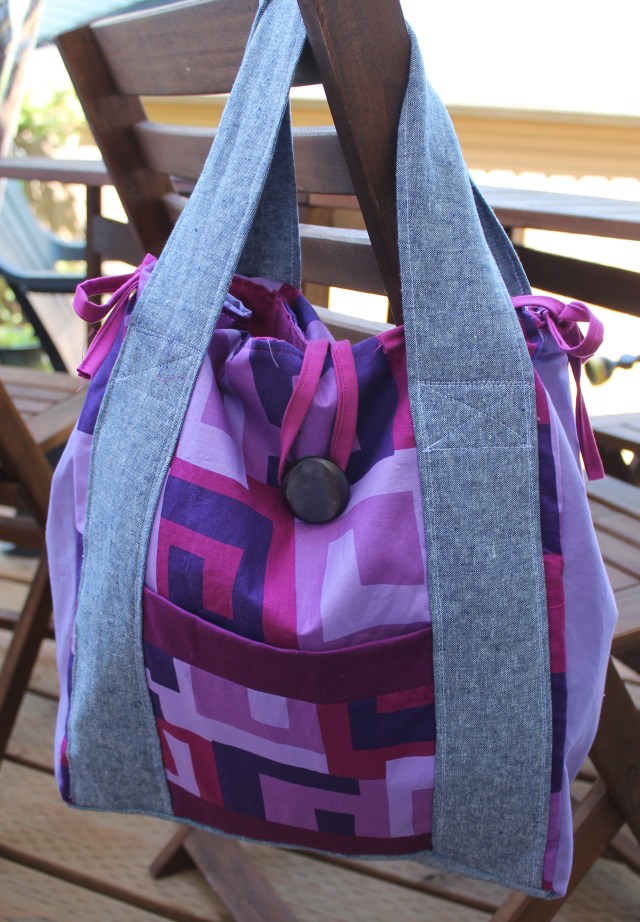 finished tote bag
