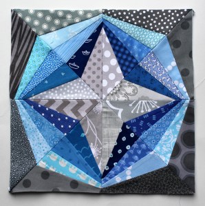 Free paper piecing star block