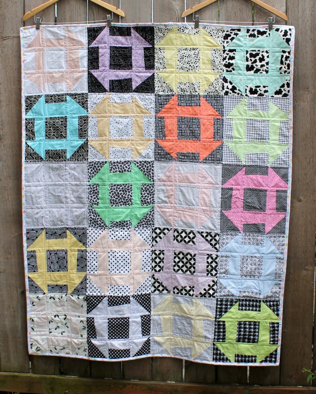 modern scrap easy kids quilt