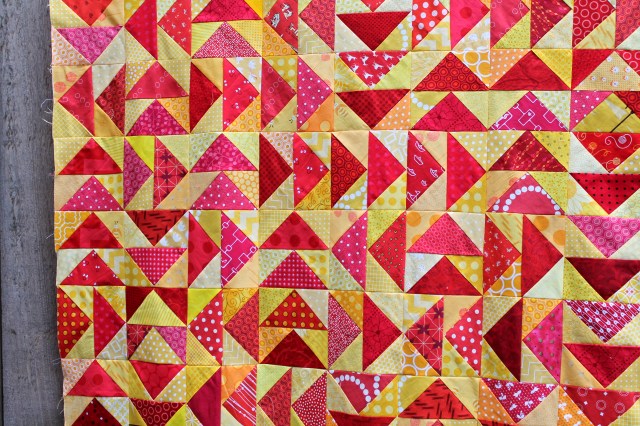 lost geese quilt detail cu