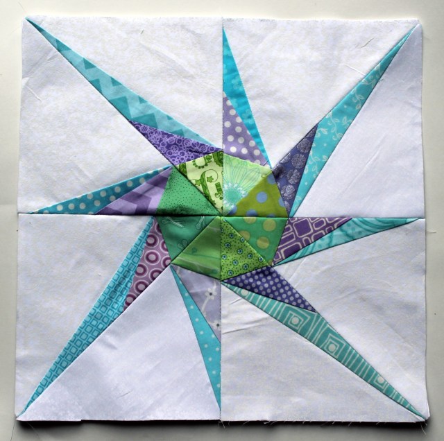 lucky star pinwheel quilt block