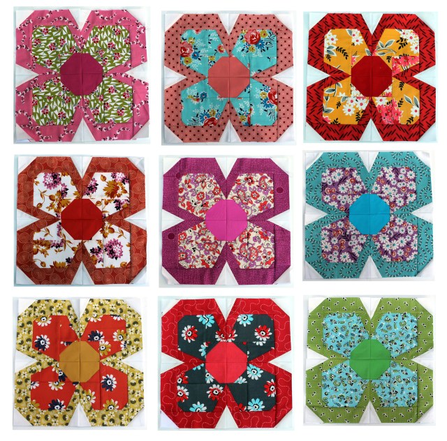 Denyse Schmidt paper pieced flowers