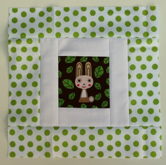 modern kids quilt block