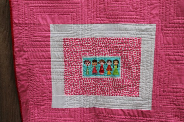 Appleville quilt back detail