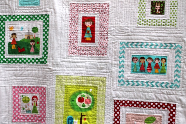 Appleville quilt detail 2