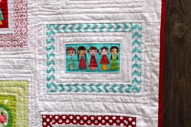 Appleville quilt detail