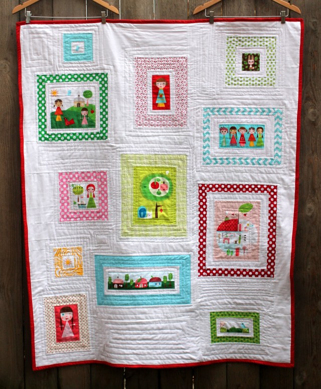 Appleville modern kids quilt