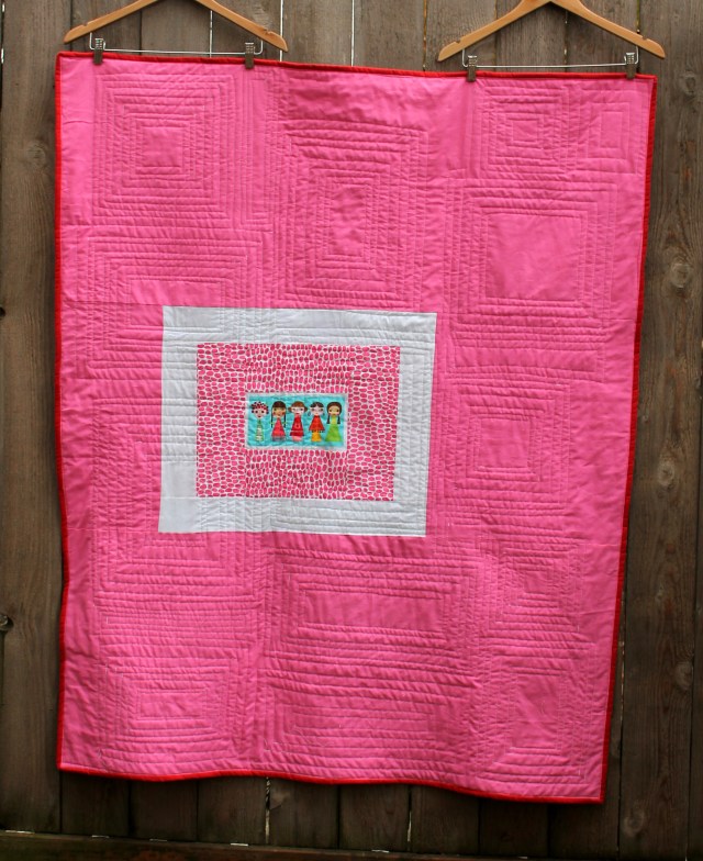 Applieville quilt back