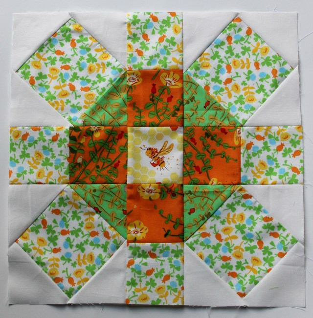 fussy cut modern quilt block
