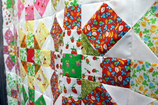 Briar Rose quilt top cu