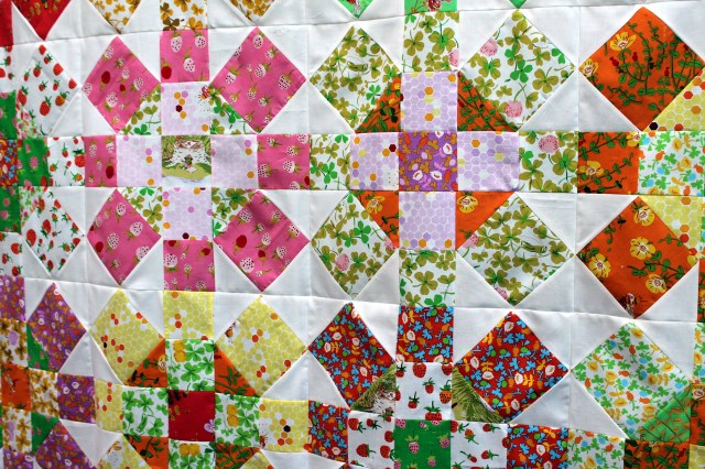 Briar Rose Quilt top detail 3
