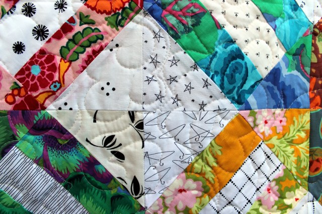 Floral cracker quilting motif