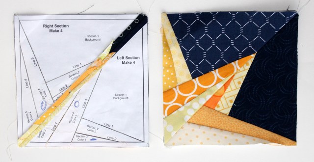 Starry night block pieces