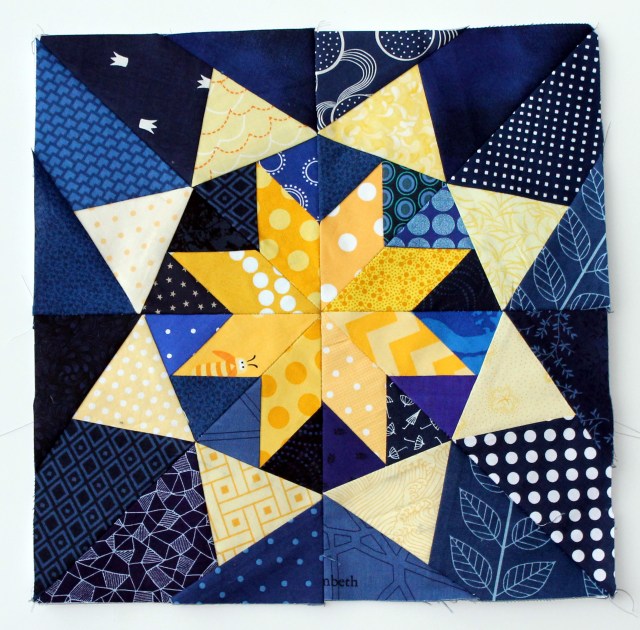 free paper pieced star block