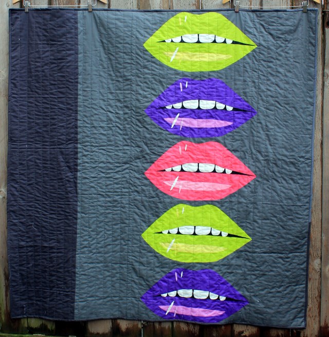 Block Rockn Quilt back