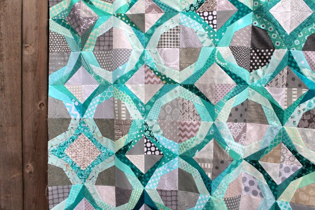 icicle quilt top detail
