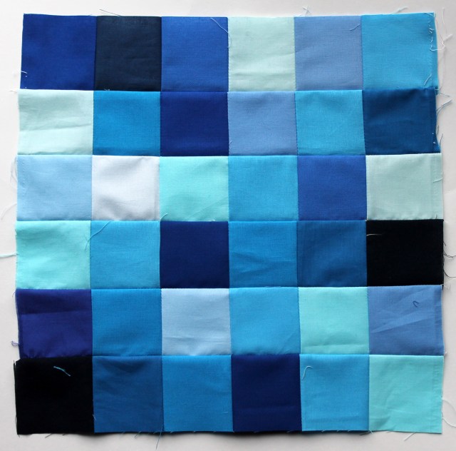 blue quilt block