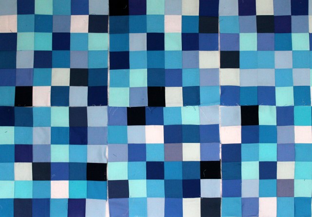 blue quilt wip