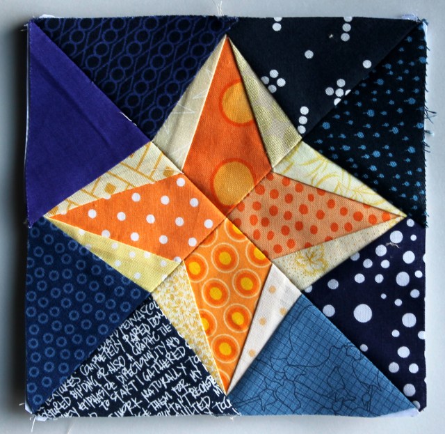 small paper pieced star block