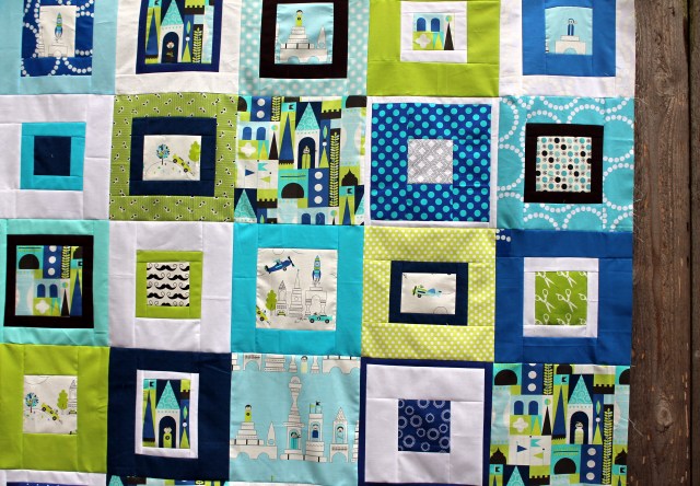 Les Monsieur quilt top detail 4