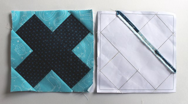 paper pieced cross block