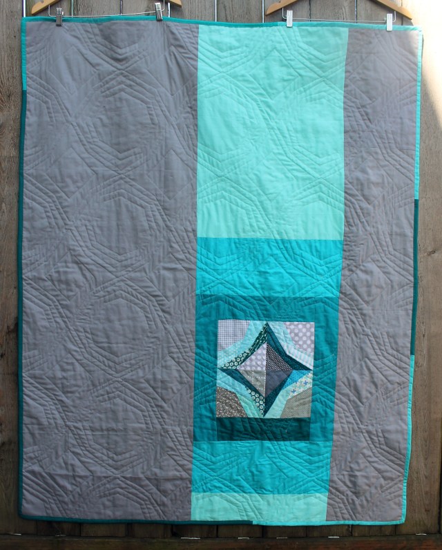 finished quilt back
