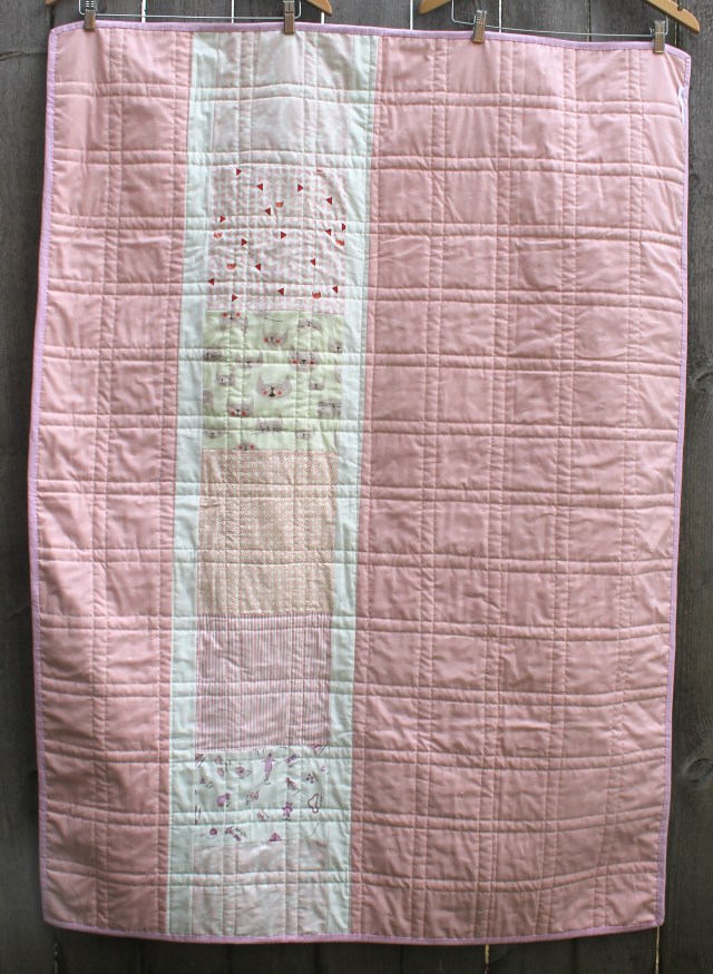 low volume quilt back