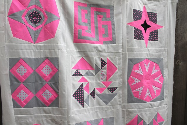 Neon quilt detail 3