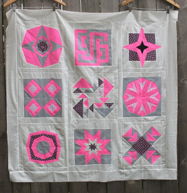neon quilt top