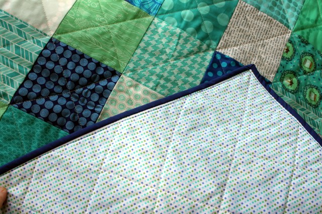 simple patchwork backing