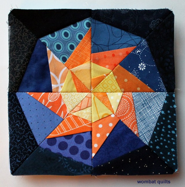 Lucky Star pinwheel block