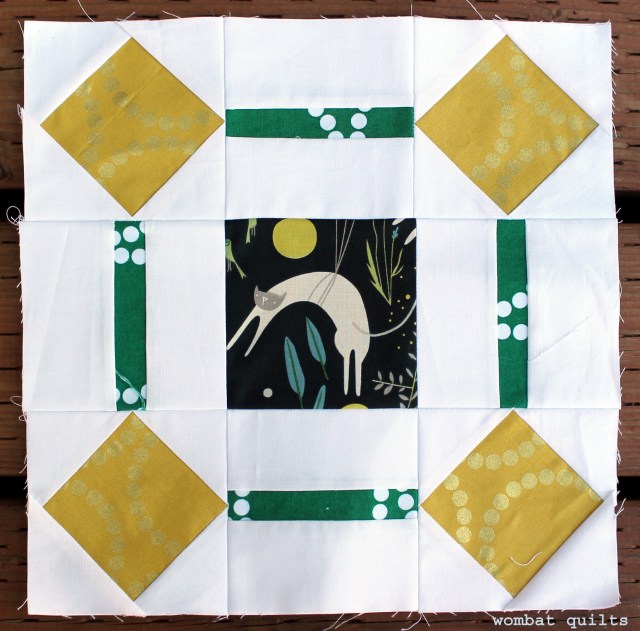 Kitty corner quilt block