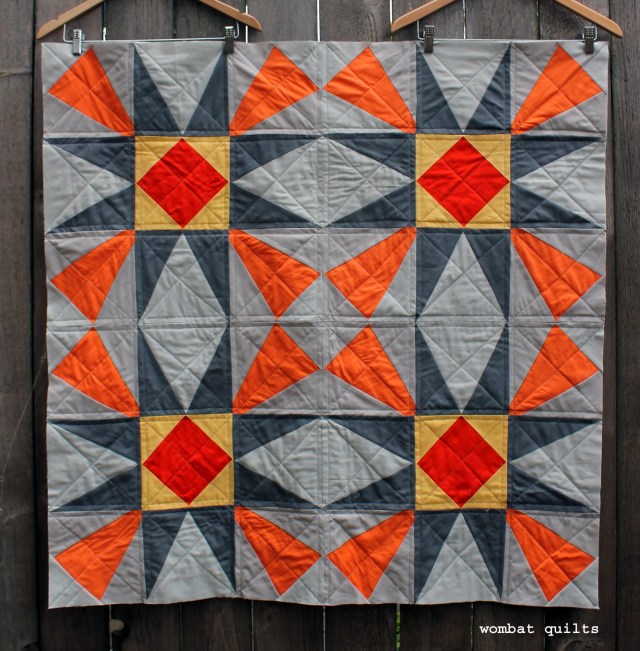 simple modern baby quilt